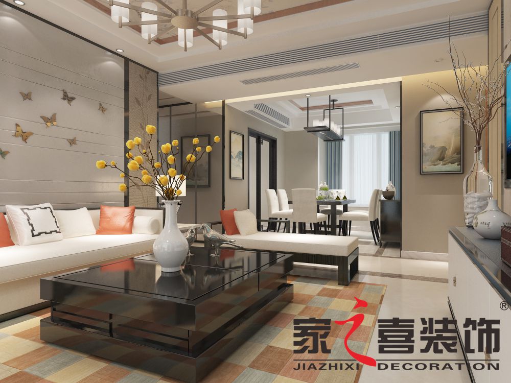 信阳安博(中国)清水湾 180平新中式