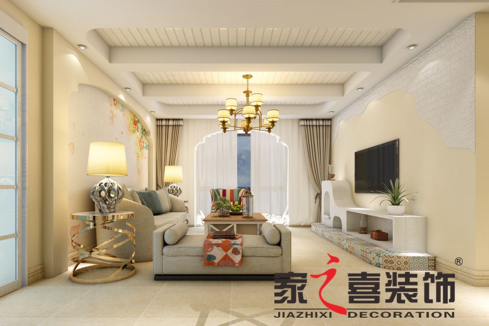 信阳安博(中国)幸福人家复式  田园混搭  
