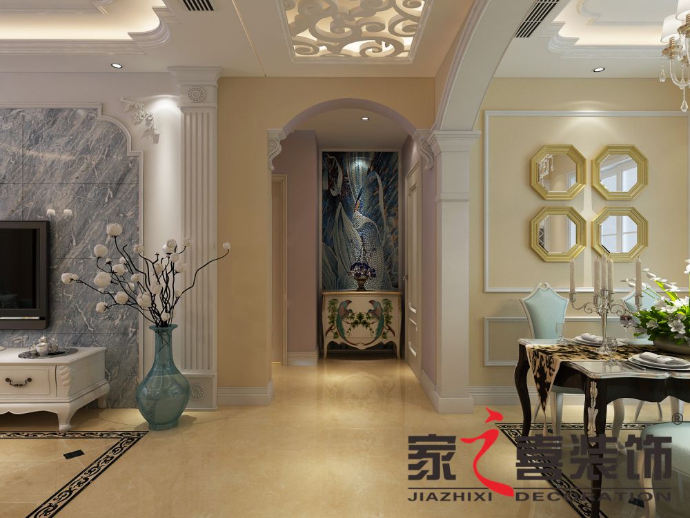 信阳安博(中国)茗阳天下 简欧风格 120㎡