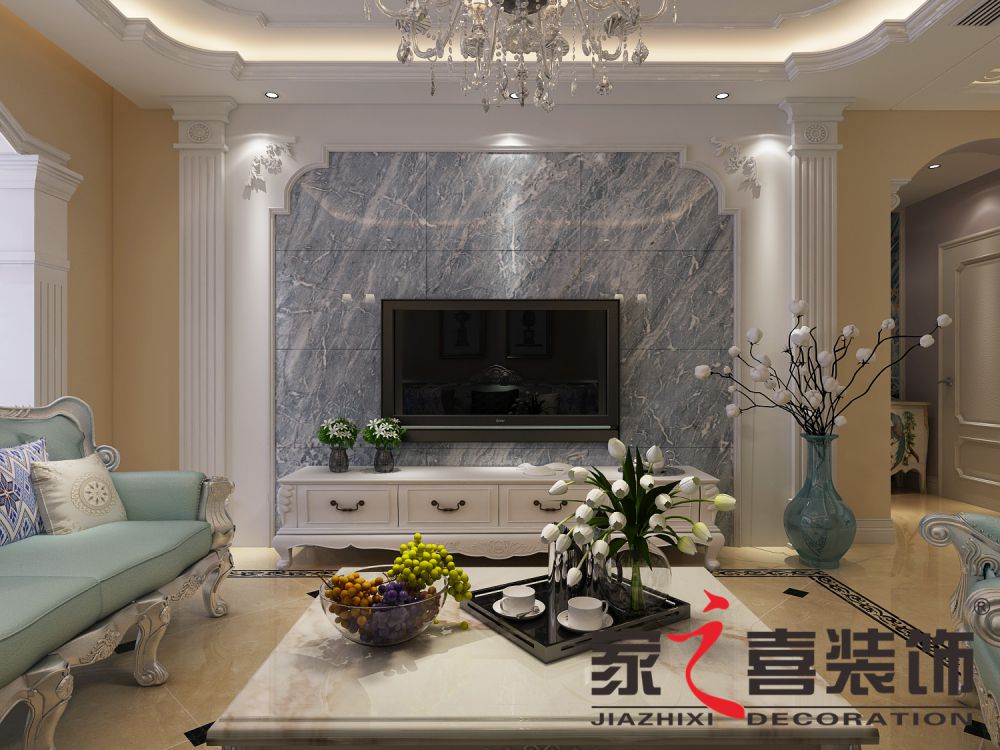 信阳安博(中国)茗阳天下 简欧风格 120㎡